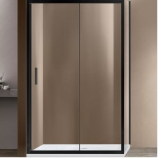 Душевой уголок Vincea Garda 130х80 VSR-1G8013CLB профиль Черный стекло прозрачное