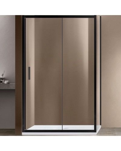 Душевой уголок Vincea Garda 130х90 VSR-1G9013CLB профиль Черный стекло прозрачное