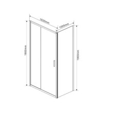 Душевой уголок Vincea Garda 150х100 VSR-1G1015CL профиль Хром стекло прозрачное