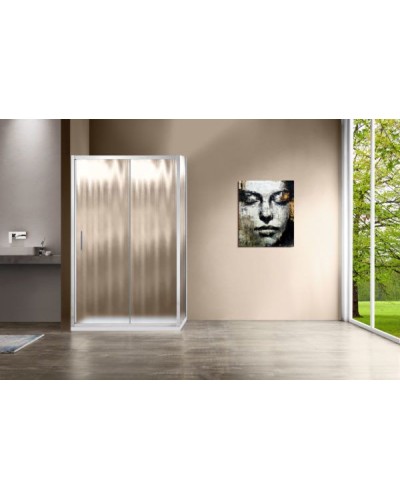 Душевой уголок Vincea Garda 150х80 VSR-1G8015CH профиль Хром стекло шиншилла