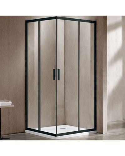 Душевой уголок Vincea Garda VSS-1G8090CLB 90х80 профиль Черный стекло прозрачное