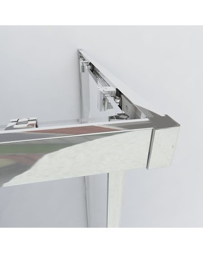 Душевой уголок Vincea Garda VSS-1G100CLB 100х100 профиль Черный стекло прозрачное