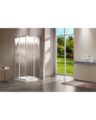 Душевой уголок Vincea Garda VSS-1G8010CH 100х80 профиль Хром стекло шиншилла