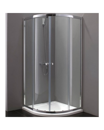 Душевой уголок Cezares Anima R-2 100x100 ANIMA-W-R-2-100-C-Cr-IV IV профиль Хром стекло прозрачное