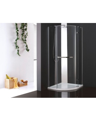 Душевой уголок Cezares BERGAMO-W-RH-1-120/100-ARCO-C-Cr-R-IV IV профиль Хром стекло прозрачное