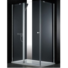 Душевой уголок Cezares ELENA-W-AH-1-90/80-P-Cr-L профиль Хром стекло рифленое