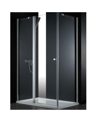 Душевой уголок Cezares ELENA-W-AH-1-90/80-P-Cr-L профиль Хром стекло рифленое
