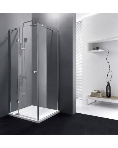 Душевой уголок Cezares Verona A-1 100x100 VERONA-W-A-1-100-P-Cr-R профиль Хром стекло рифленое