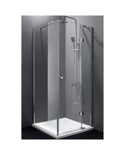 Душевой уголок Cezares Verona A-1 100x100 VERONA-W-A-1-100-P-Cr-R профиль Хром стекло рифленое