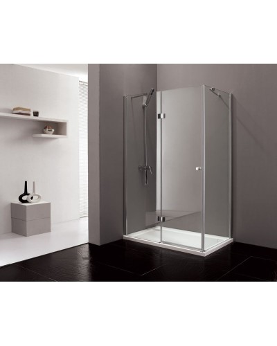 Душевой уголок Cezares VERONA-W-AH-1-100/80-P-Cr-R профиль Хром стекло рифленое