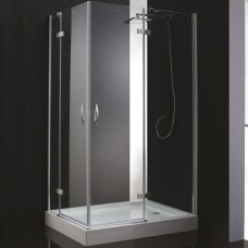 Душевой уголок Cezares BERGAMO-W-AH-2-100/90-C-Cr-L профиль Хром стекло прозрачное