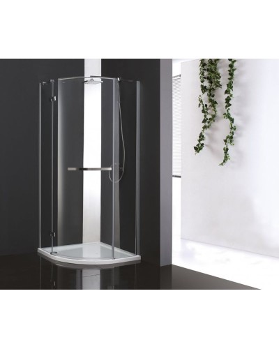 Душевой уголок Cezares Bergamo R-1 Arco 90x90 BERGAMO-W-R-1-90-ARCO-C-Cr-L-IV IV профиль Хром стекло прозрачное