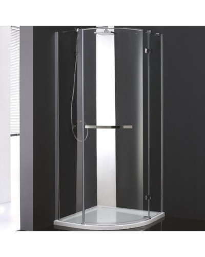 Душевой уголок Cezares Bergamo R-1 Arco 90x90 BERGAMO-W-R-1-90-ARCO-C-Cr-R-IV IV профиль Хром стекло прозрачное