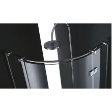 Душевой уголок Cezares Bergamo R-2 Arco 100x100 BERGAMO-W-R-2-100-ARCO-C-Cr-IV IV профиль Хром стекло прозрачное