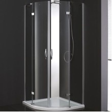 Душевой уголок Cezares Bergamo R-2 Arco 90x90 BERGAMO-W-R-2-90-ARCO-C-Cr-IV IV профиль Хром стекло прозрачное