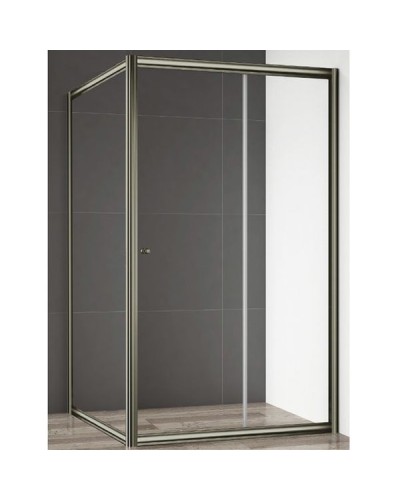 Душевой уголок Cezares GIUBILEO-AH-1-120/90-SCORREVOLE-C-Br стекло прозрачное профиль Бронза