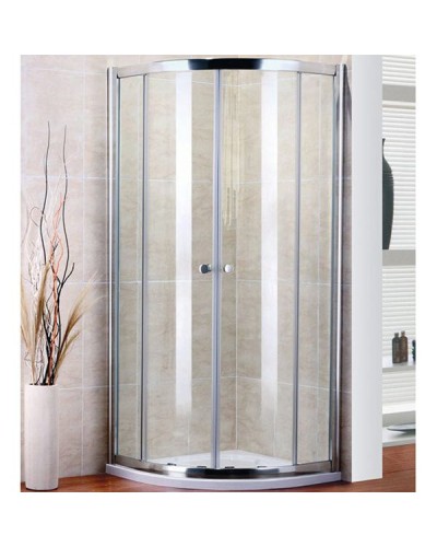 Душевой уголок Cezares Pratico R-2 90x90 PRATICO-R-2-90-C-Cr профиль Хром стекло прозрачное