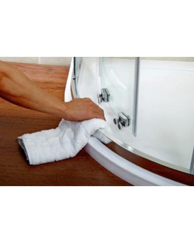 Душевой уголок Cezares Pratico R-2 90x90 PRATICO-R-2-90-C-Cr профиль Хром стекло прозрачное