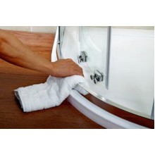 Душевой уголок Cezares Pratico R-2 90x90 PRATICO-R-2-90-P-Cr профиль Хром стекло рифленое