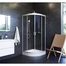 Комплект душевого уголка AM.PM Gem UK91SA с поддоном с мебелью с унитазом с комплектом смесителей с душевым гарнитуром и аксессуарами