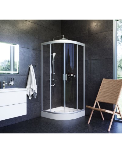 Комплект душевого уголка AM.PM Gem UK91SA с поддоном с мебелью с унитазом с комплектом смесителей с душевым гарнитуром и аксессуарами