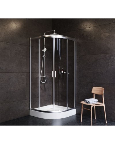 Комплект душевого уголка AM.PM Gem UK91SA с поддоном с мебелью с унитазом с комплектом смесителей с душевым гарнитуром и аксессуарами