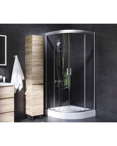 Комплект душевого уголка AM.PM Gem UK91SA с поддоном с мебелью с унитазом с комплектом смесителей с душевым гарнитуром и аксессуарами