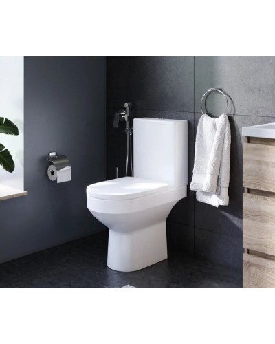 Комплект душевого уголка AM.PM Gem UK91SA с поддоном с мебелью с унитазом с комплектом смесителей с душевым гарнитуром и аксессуарами