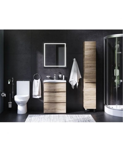 Комплект душевого уголка AM.PM Gem UK91SA с поддоном с мебелью с унитазом с комплектом смесителей с душевым гарнитуром и аксессуарами