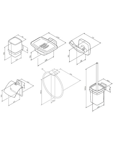 Комплект душевого уголка AM.PM Gem UK91SA с поддоном с мебелью с унитазом с комплектом смесителей с душевым гарнитуром и аксессуарами