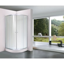 Душевой уголок Royal Bath 90х90 RB-EKO90HK-M с поддоном профиль Сатин стекло рифленое матовое