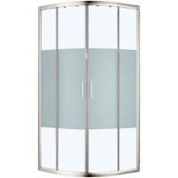 Душевой уголок Aquanet Practic 90x90 AE10-Q-90x90U-CP 243615 профиль Хром стекло прозрачное с шелкографией