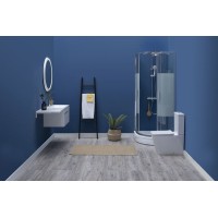 Душевой уголок Aquanet Practic 90x90 AE10-Q-90x90U-CP 243615 профиль Хром стекло прозрачное с шелкографией