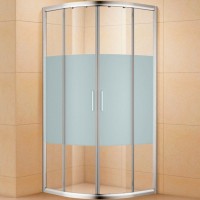 Душевой уголок Aquanet Practic 90x90 AE10-Q-90x90U-CP 243615 профиль Хром стекло прозрачное с шелкографией