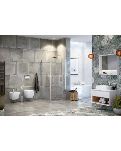 Душевой уголок Excellent Mazo 90х90 KAEX.3022.1010.9090.LP профиль Хром стекло прозрачное