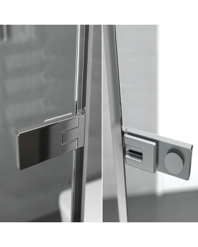 Душевой уголок Ambassador Abner 90x90 10011101R профиль Хром стекло прозрачное