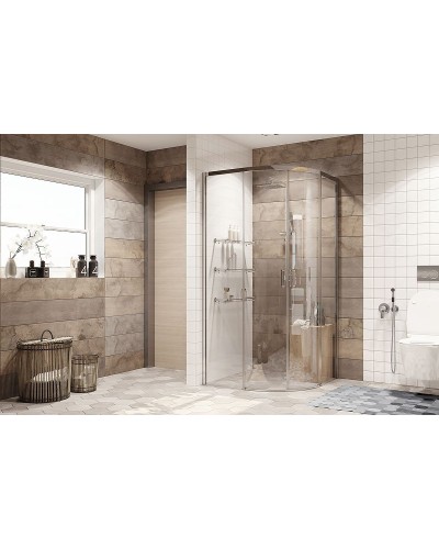 Душевой уголок Ambassador Queen 100х100 11011102 профиль Хром стекло прозрачное