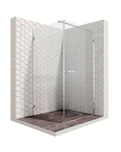 Душевой уголок Ambassador Abner 100х100 10011102R профиль Хром стекло прозрачное