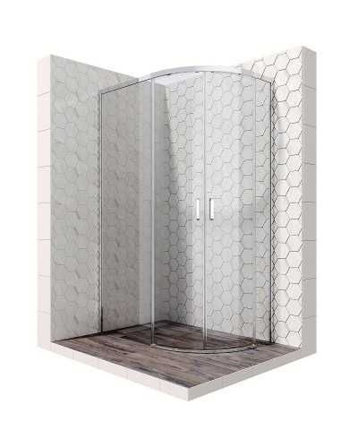 Душевой уголок Ambassador Queen 120х80 11011103L профиль Хром стекло прозрачное