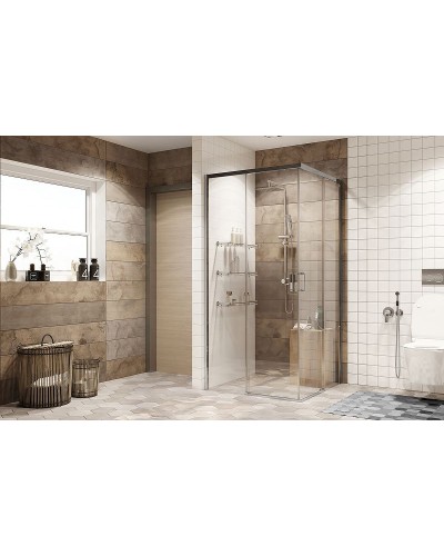 Душевой уголок Ambassador Queen 90х90 11011104 профиль Хром стекло прозрачное