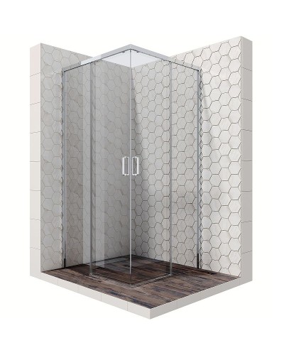 Душевой уголок Ambassador Queen 100х100 11011105 профиль Хром стекло прозрачное