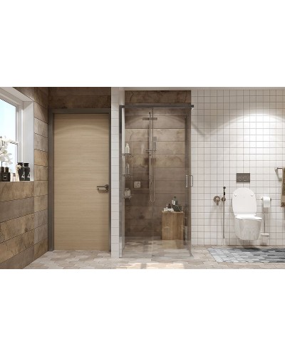 Душевой уголок Ambassador Queen 100х100 11011105 профиль Хром стекло прозрачное