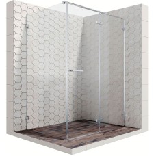 Душевой уголок Ambassador Abner 120х90 110011104R профиль Хром стекло прозрачное