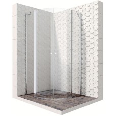 Душевой уголок Ambassador Nord 100х100 13011102 профиль Хром стекло прозрачное