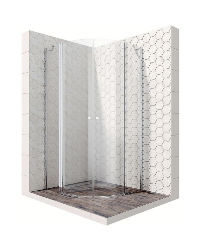 Душевой уголок Ambassador Nord 100х100 13011102 профиль Хром стекло прозрачное