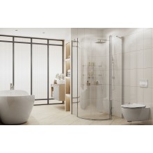 Душевой уголок Ambassador Nord 100х100 13011102 профиль Хром стекло прозрачное