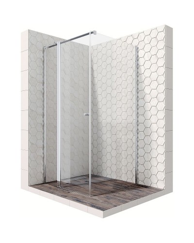 Душевой уголок Ambassador Nord 100х100 13011106 профиль Хром стекло прозрачное