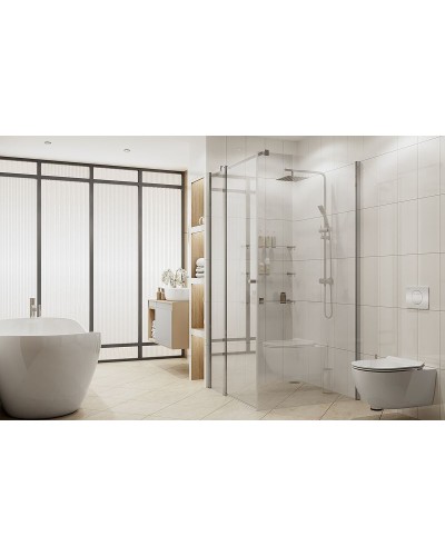 Душевой уголок Ambassador Nord 100х100 13011106 профиль Хром стекло прозрачное