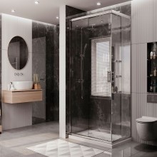 Душевой уголок Ambassador Kingston 120х80 114011101 профиль Хром стекло прозрачное