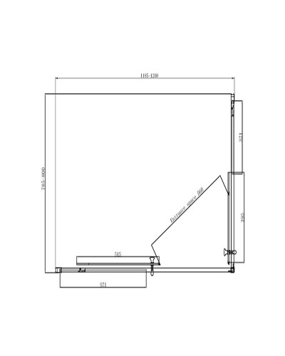 Душевой уголок Ambassador Kingston 120х80 114011101 профиль Хром стекло прозрачное